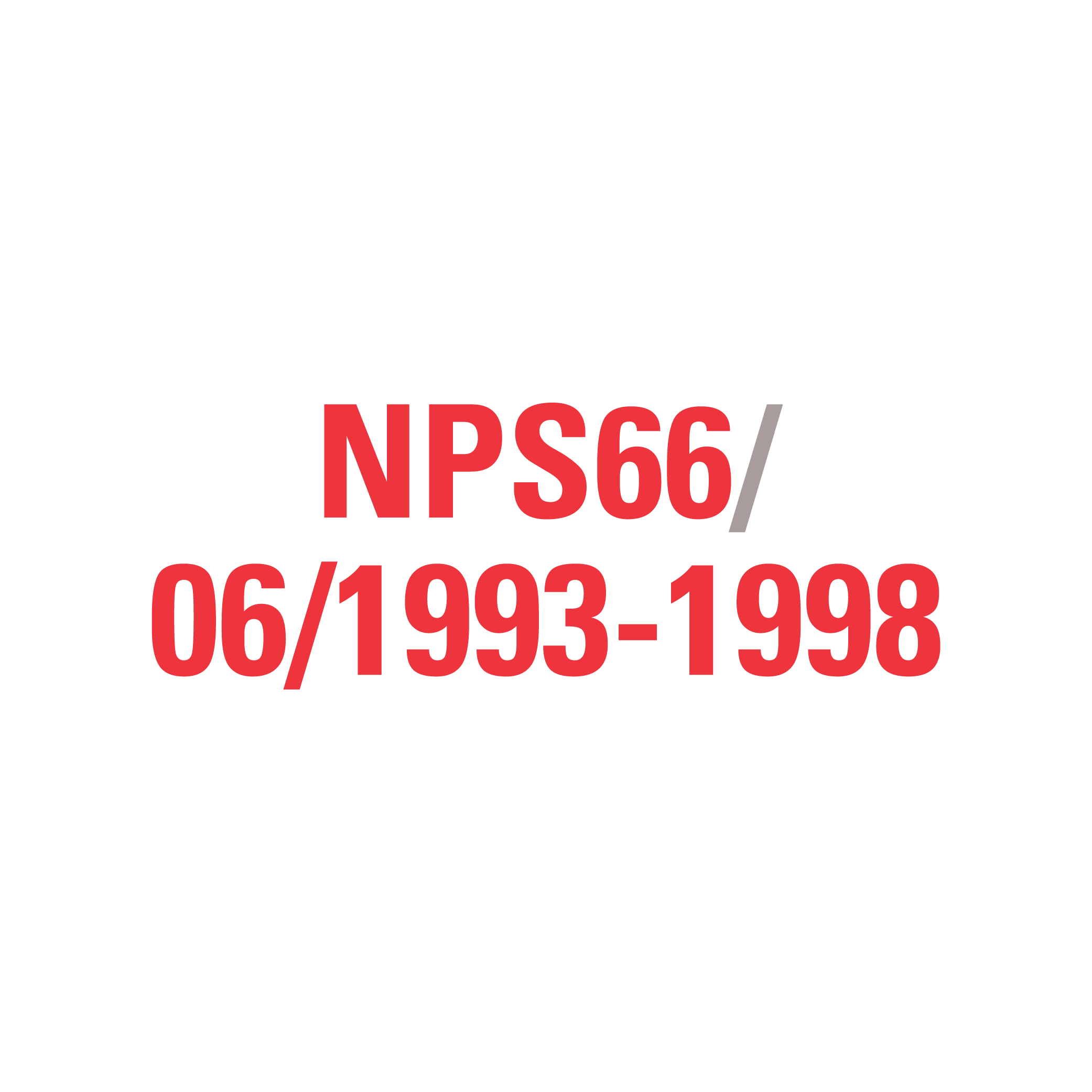 NPS66 06/1993-1998